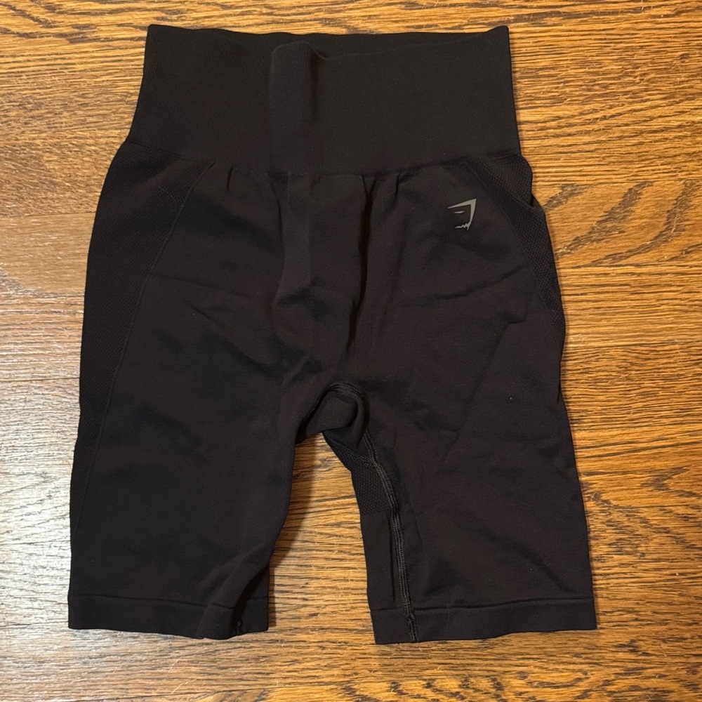 Gymshark Black High-Waisted Shorts